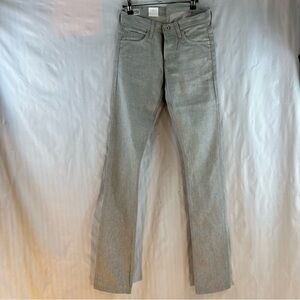 United Stock Dry Goods Gray 100% Cotton Straight Leg Button Front Jeans 28X36 👍